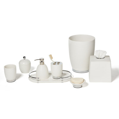 Dubai (SS trim) bathroom accessory set