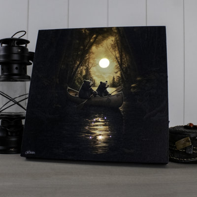 Bear Expedition 10x10 Lighted Fiber Optic Canvas