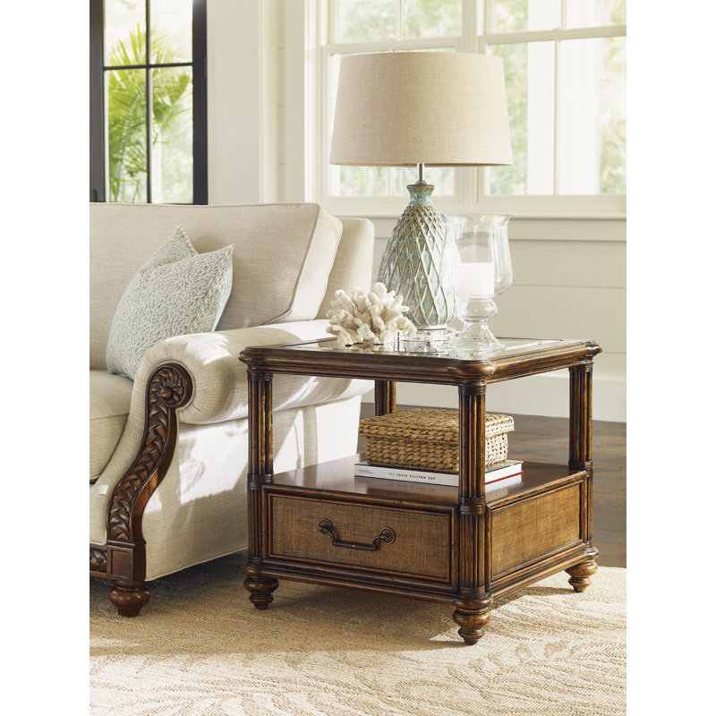 Bali Hai End Table with Storage
