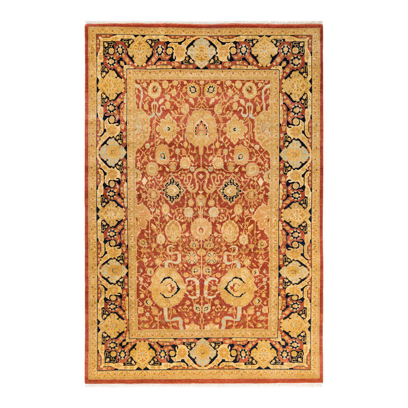 Classic One-of-a-Kind 6' 2" x 9' 4" Hand Knotted Area Rug