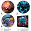 «Turquoise Flower Explosion», impression d'art floral abstrait-2136208661-2136208686