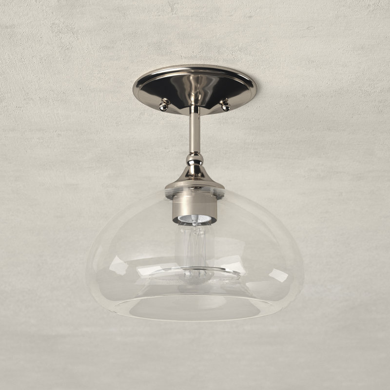 Lani 1-Light Ceiling Light in Polished Nickel, Polished Nickel