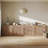 Fluted Modular Sideboard Cabinet with 3 Drawers, Camel-18758544