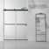 Spezia 60'' W 76'' H Frameless Rectangle Reversible Shower Enclosure