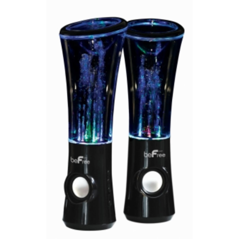 Befree Sound Multimedia Sound Reactive Colour Changing Led And Dancing Water Bluetooth Computer Speakers