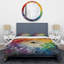 Ensemble de housse de couette Colorful Spiraling Mosaic - Abstract Spirals-101242696