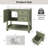 36" Single Bathroom Vanity With Integrated Ceramic Sink, Drawer, Cabinet, Open Shelf, And Solid Wood Legs-1346722479