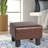 Okan Faux Leather Ottoman-1230135739
