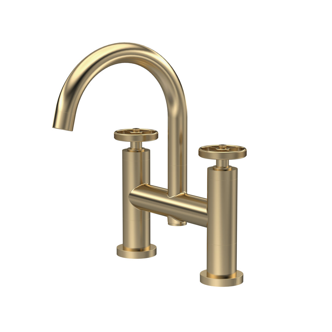 Revolution 2 Handle Deck Bath Shower Mixer Bath Filler