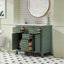 Meuble-lavabo autoportant moderne avec lavabo en céramique et tiroirs en bois massif-215776874
