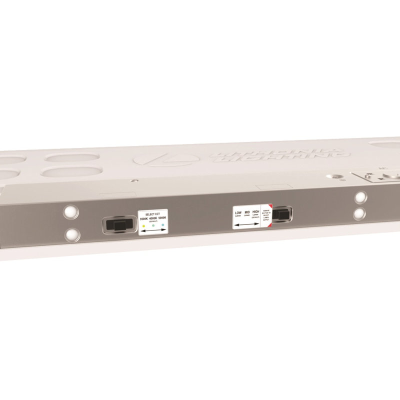Sleek White Aluminum LED Shop Light for Indoor/Outdoor Use