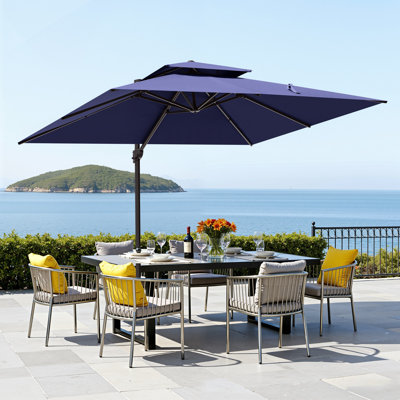 Lowrie Outdoor 10 x 13 ft Offset Umbrella Patio Cantilever Umbrella