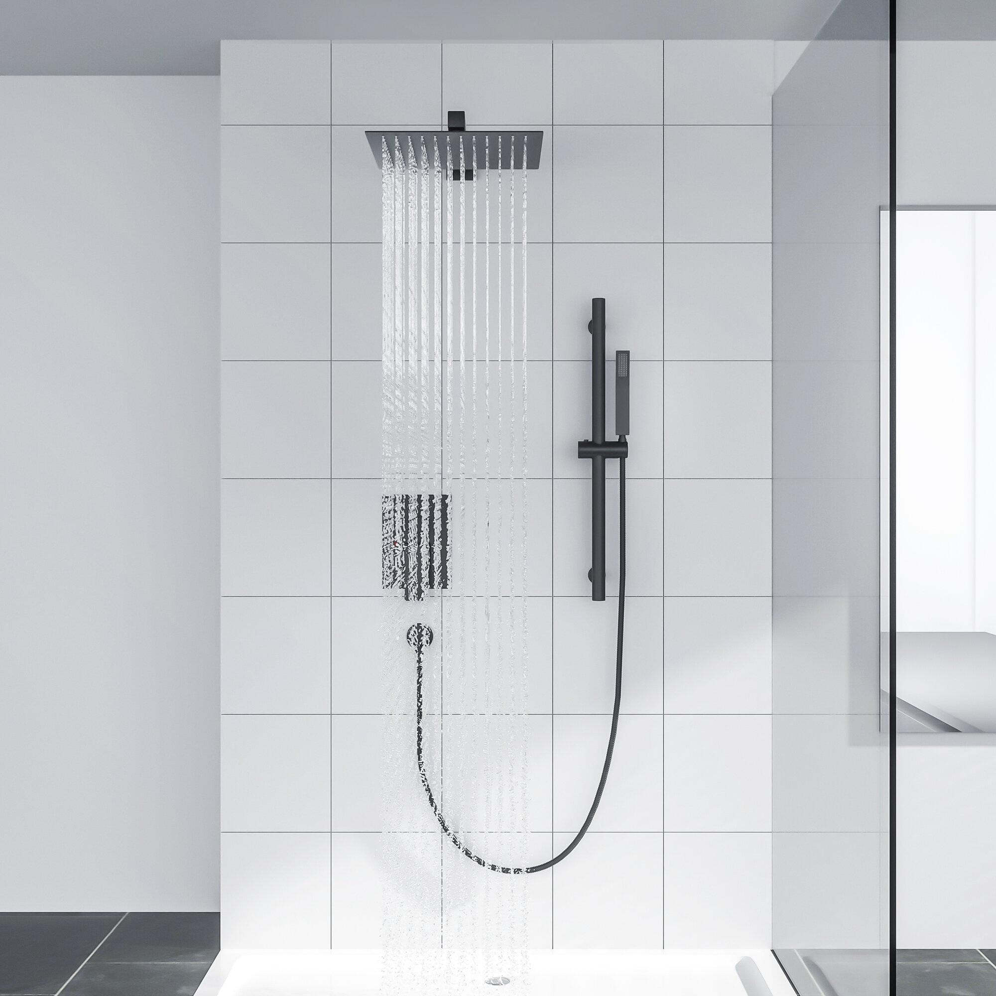 Mocoloo Complete Shower System with Rough in-Valve