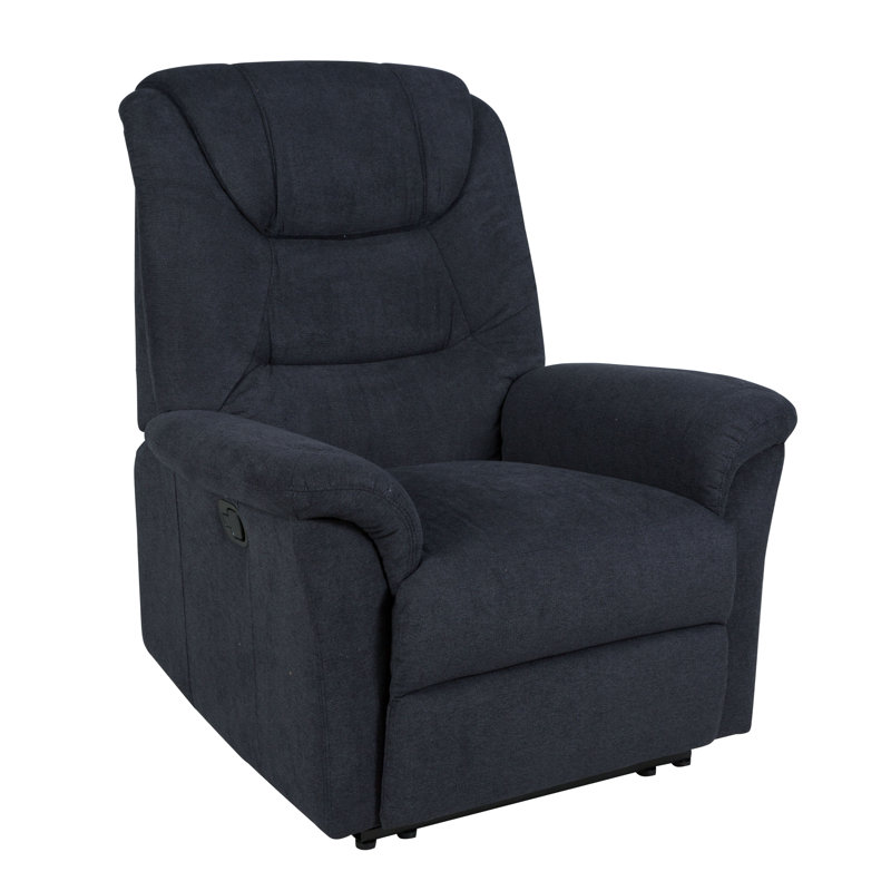 Fauteuil inclinable manuel standard à zéro dégagement de 37 po de largeur Snead, Mélange de polyester gris anthracite