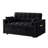4 In1 Loveseat Sofa Bed With Armrests & Storage Pockets, Multi-Function Tufted Pull-Out Sofa Bed With Adjustable Backrest And Pillows, Convertible Loveseat Sofa Couch-771984878