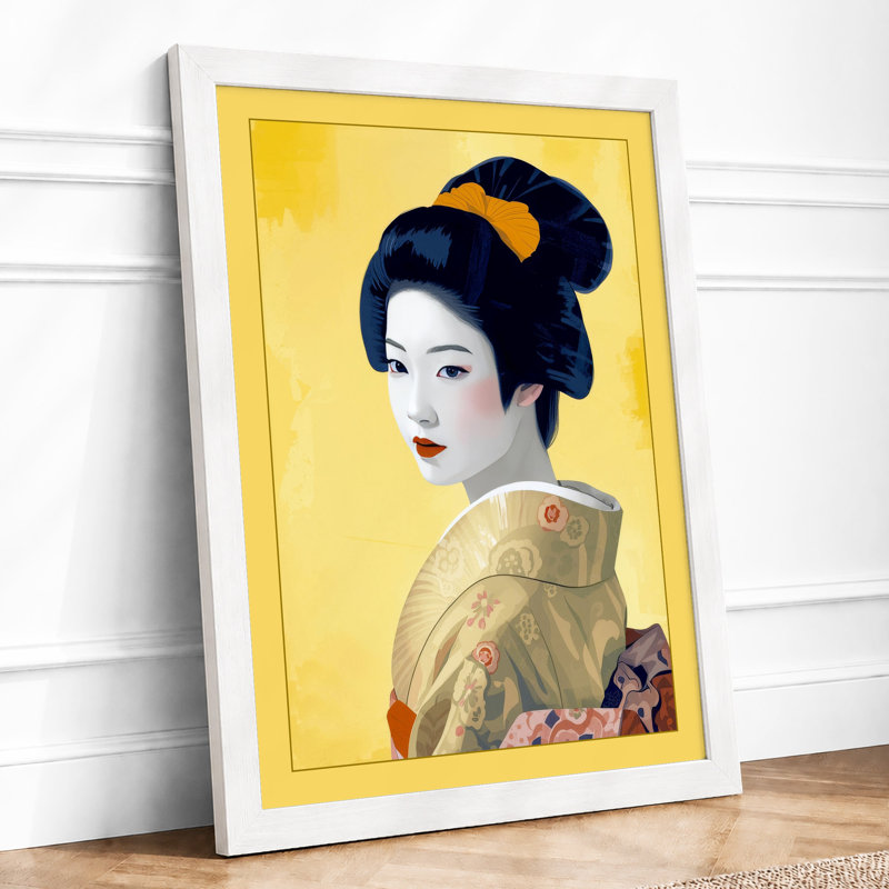Japanese Elegance Japandi - Framed Print, A4 - 29.7 x 21.0 cm, White