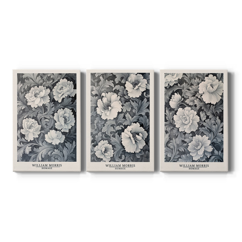 Série sur toile tendue sur mesure - 3 pièces, H 48 po x l 96 po
