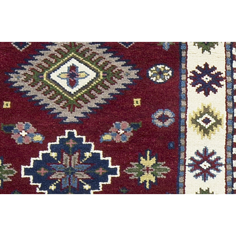 Kazak Hand Woven Wool Oriental Area Rug