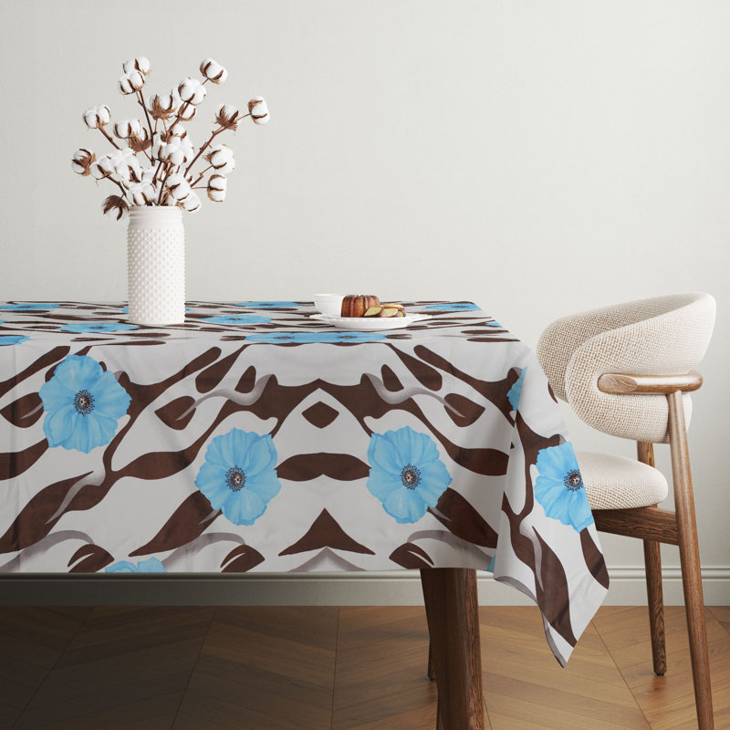 Elegant Tablecloth (55 x 86 inches), 65% Cotton / 35% Polyester, Easy Clean, Machine Washable, Tumble Dryer Safe, Ironable | Perfect for Dining Room or Special Occasions, Durable & Stylish Home Essential