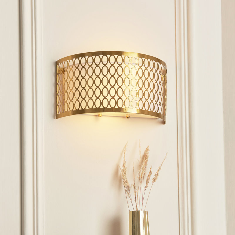 Erika 2 light Wall Light effect plate, Gold