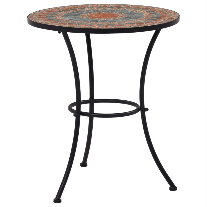 Ensemble bistro rond pour 2 personnes Cadee, Yes, Orange