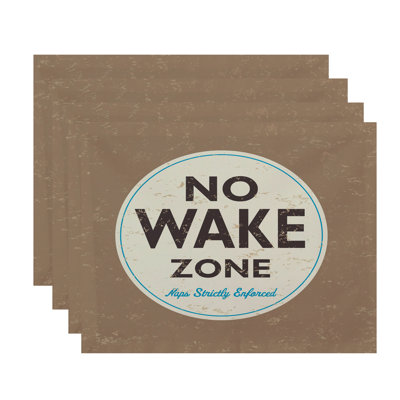 Caire Nap Zone Word 4 Piece Placemat Set