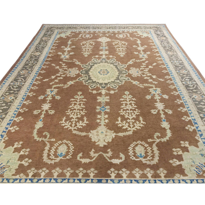 Boho Chic Ziegler Lory Rust/Charcoal Wool Rug - 10'0'' X 13'9''