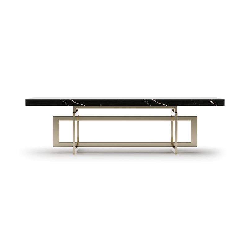 Wish You Were Here 60" Rec Cktl Tbl Dk, Black, 17" H x 60" L x 30" W