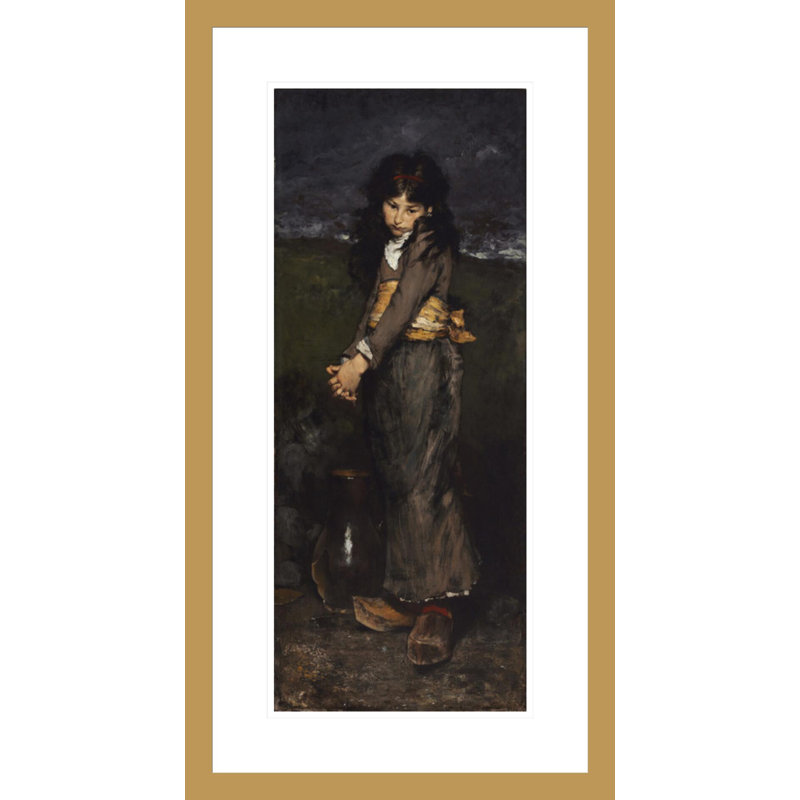 «Gathering Flowers Shinnecock Long Island» par William Merritt Chase, impression giclée encadrée, 29.5" H x 15.83" W