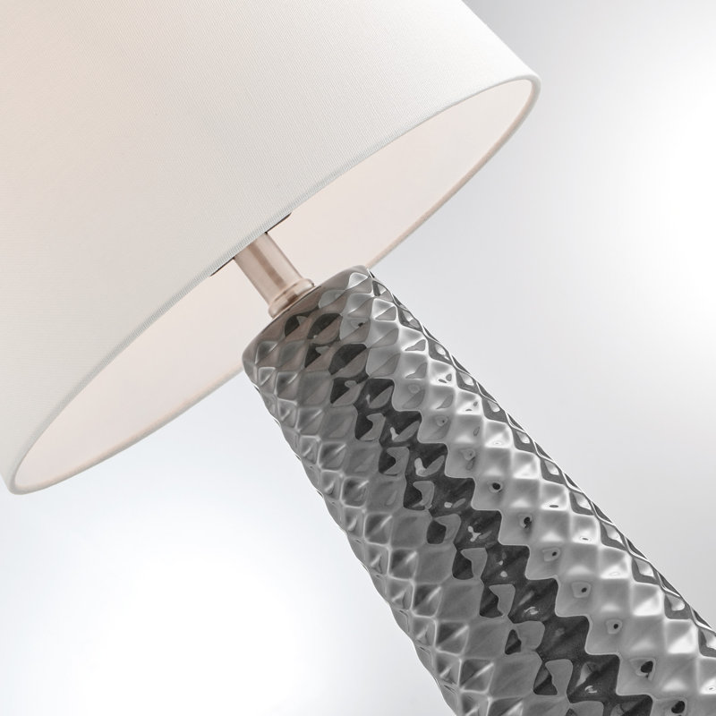 Aria Ceramic Lamp, Gray