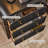 Fluted Panel 3-Drawer Dresser Bedroom Storage Organizer With Metal Handles-1904270317