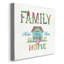 Family - reproduction d'art textuel sur toile tendue-482353716