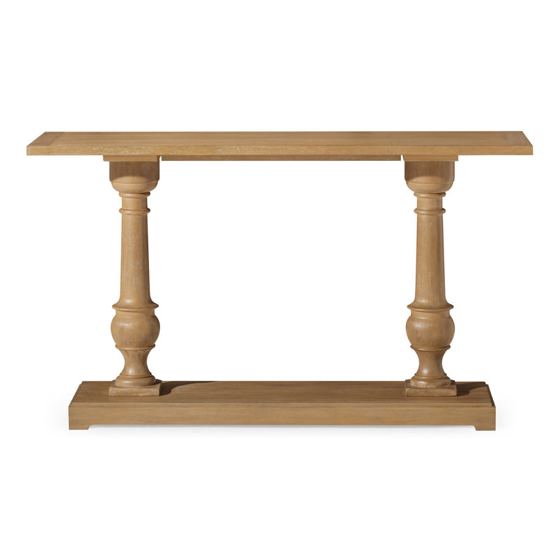 Arthur 60" Antiqued Natural Solid Wood Console Table