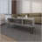 Smoke Coffe Table With 2 Shelf