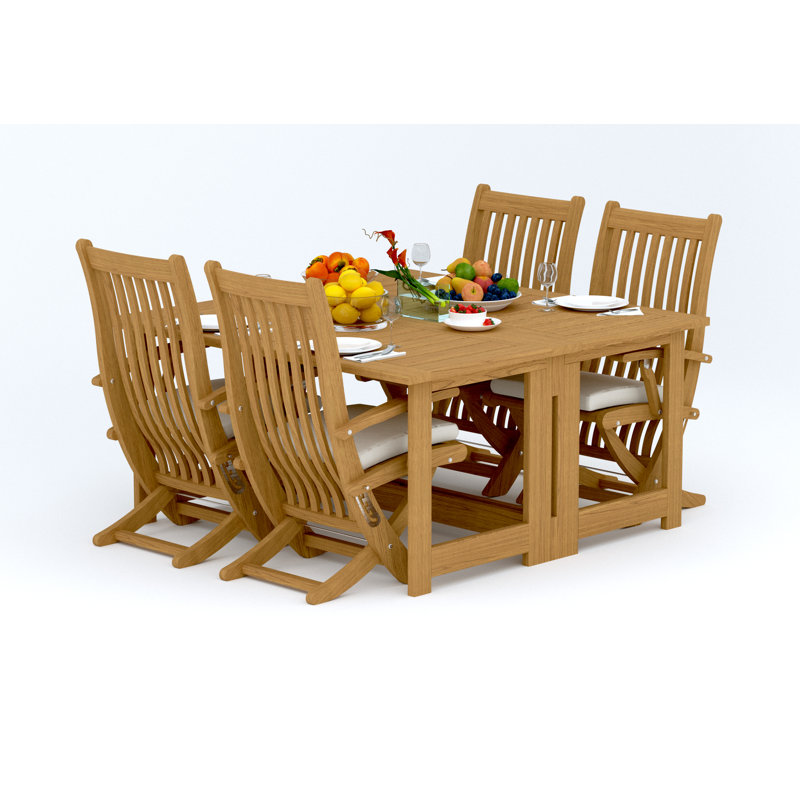 Ensemble de table d'extérieur carré 59 po Warwick, 4