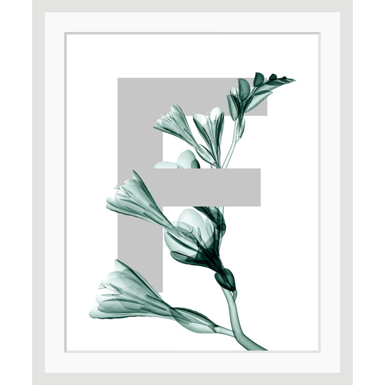 Letter F - Single Picture Frame Print