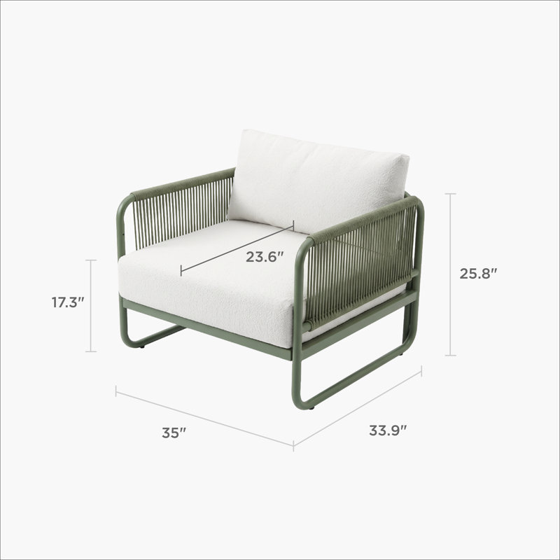 Fauteuil de patio modulaire moderne Sylva, 1, 1 seater