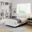 Sommier en fer de 8 po Jessine, recouvert de tissu, sommier simple à assembler, lits simples pour enfants, adolescents et étudiants - conception compacte peu encombrante avec cadre, idéal pour les dortoirs, les petits appartements et les chambres d'amis, lit simple TG-245734120