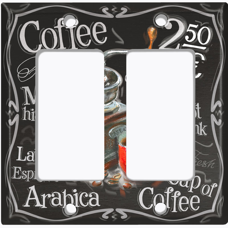 Plaque murale berçante à café à 2 compartiments Fresh
