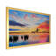 Grues volant pendant un coucher de soleil coloré - peinture sur toile-59756468-59756469
