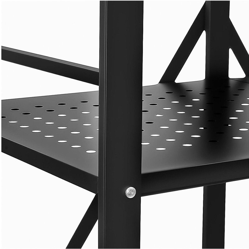 Étagère de rangement pliante avec roulettes 5 niveaux