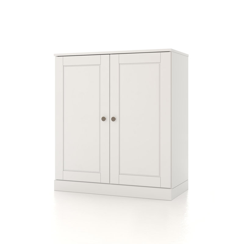 Melvous 32'' W Solid Wood Bathroom Cabinet, White