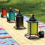 Ensemble de torche de table en acier multicolore 7 po Camille - 4 torches-131281084