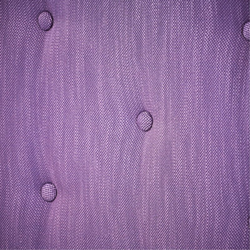 Twin Headboard In Fabric With Diamond Stitch And Adjustable Legs, Sized Sophisticated Design Nailhead Trim, Light Purple