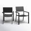 Chaise de patio empilable en aluminium Rafael