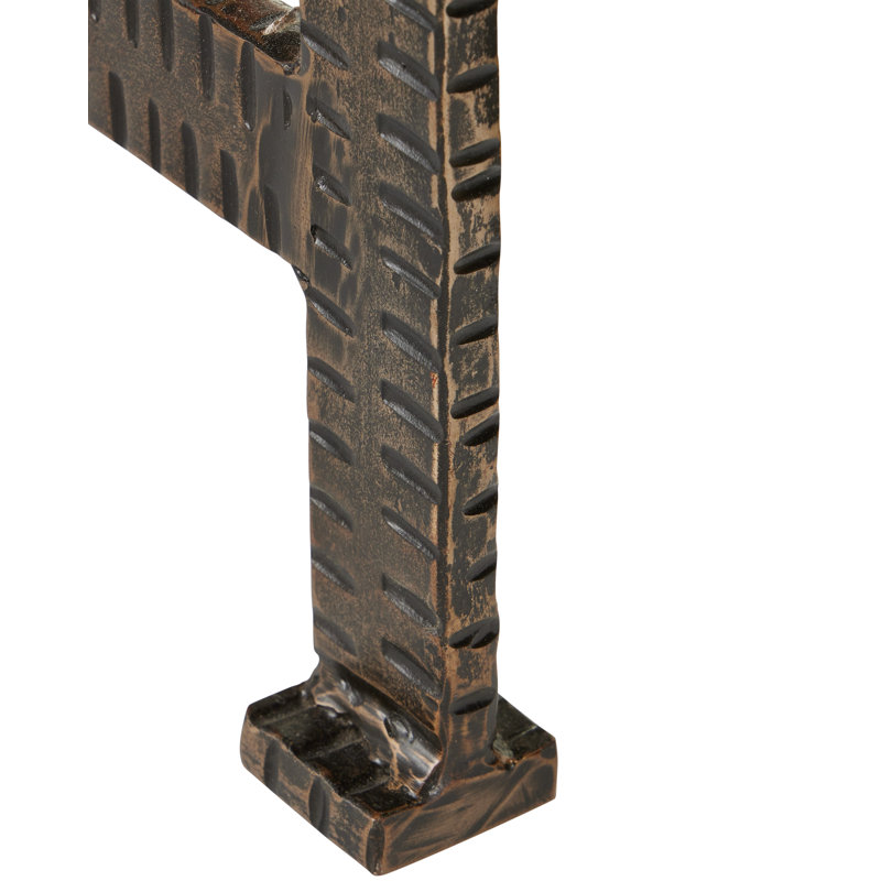 Ampleur Stone End Table, 21.25” H x 12” W x 12” D