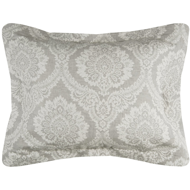 Treina Traditional 100% Linen Damask Duvet Cover