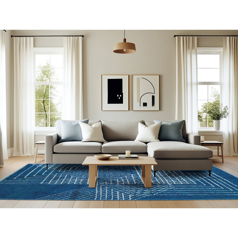 Tapis abstrait moderne 5210, Rectangle 6 pi x 9 pi