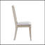 Ensemble de 2 chaises d'appoint Marta en lin et finition naturelle beige