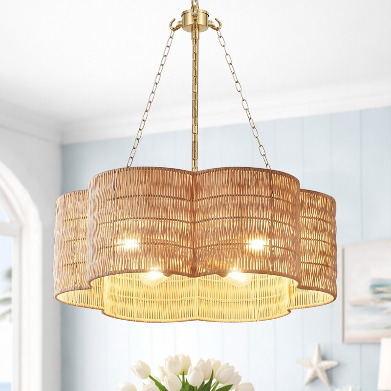 Lustre tambour 20 po Coastal Boho